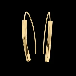 Boucles d'oreilles Pendantes Femme ENTASIS Acier Doré