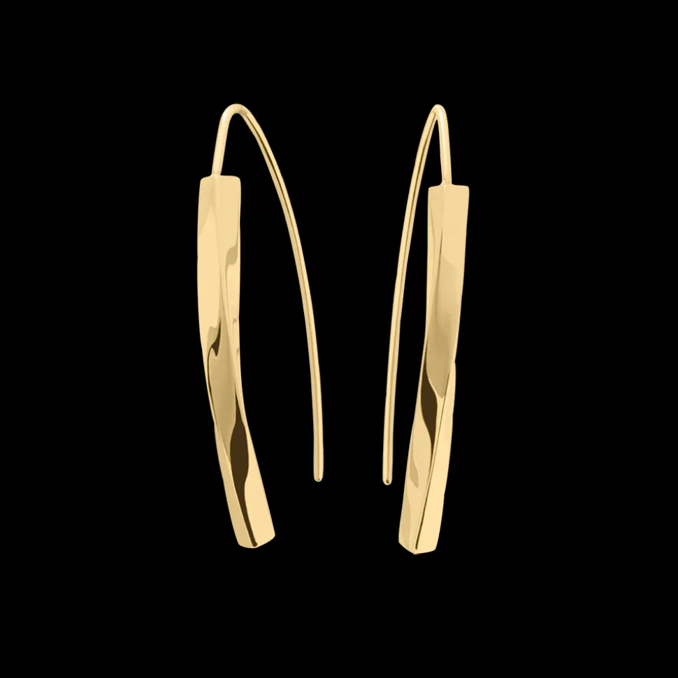 Boucles d'oreilles Pendantes Femme ENTASIS Acier Doré