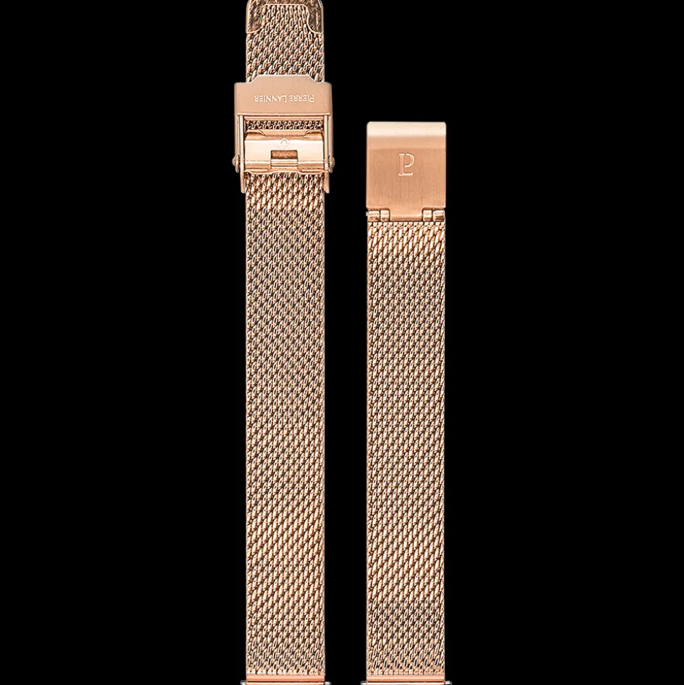 Bracelet Femme Acier milanais Doré-rose 12 MM