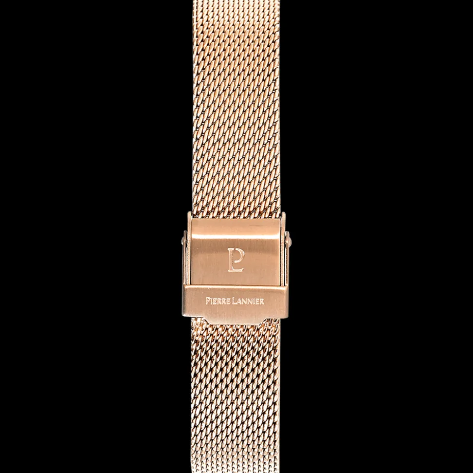 Bracelet Femme Acier milanais Doré-rose 14 MM
