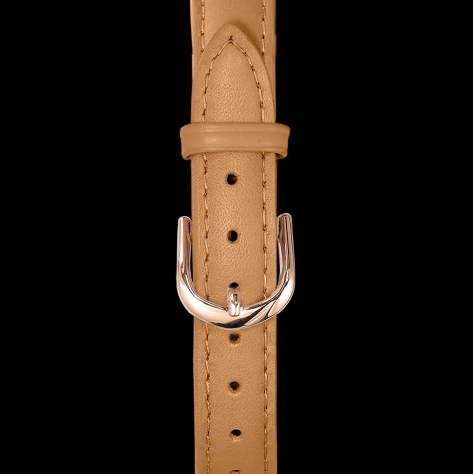 Bracelet Femme Cuir Camel 12 MM