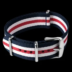 Bracelet Homme Nylon Multicolore 20 MM Boucle Argenté