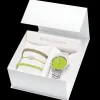Coffret Femme ROXANE Cadran Vert Bracelet Acier  Argenté