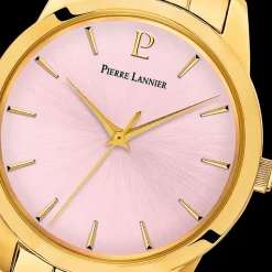Coffret Femme ROXANE Cadran Rose Bracelet Acier Doré