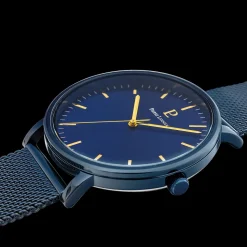 Coffret Homme ESSENTIAL Cadran Bleu Bracelet Cuir Bleu