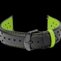 Coffret Homme PADDOCK Cadran Noir Bracelet Cuir perforé Noir