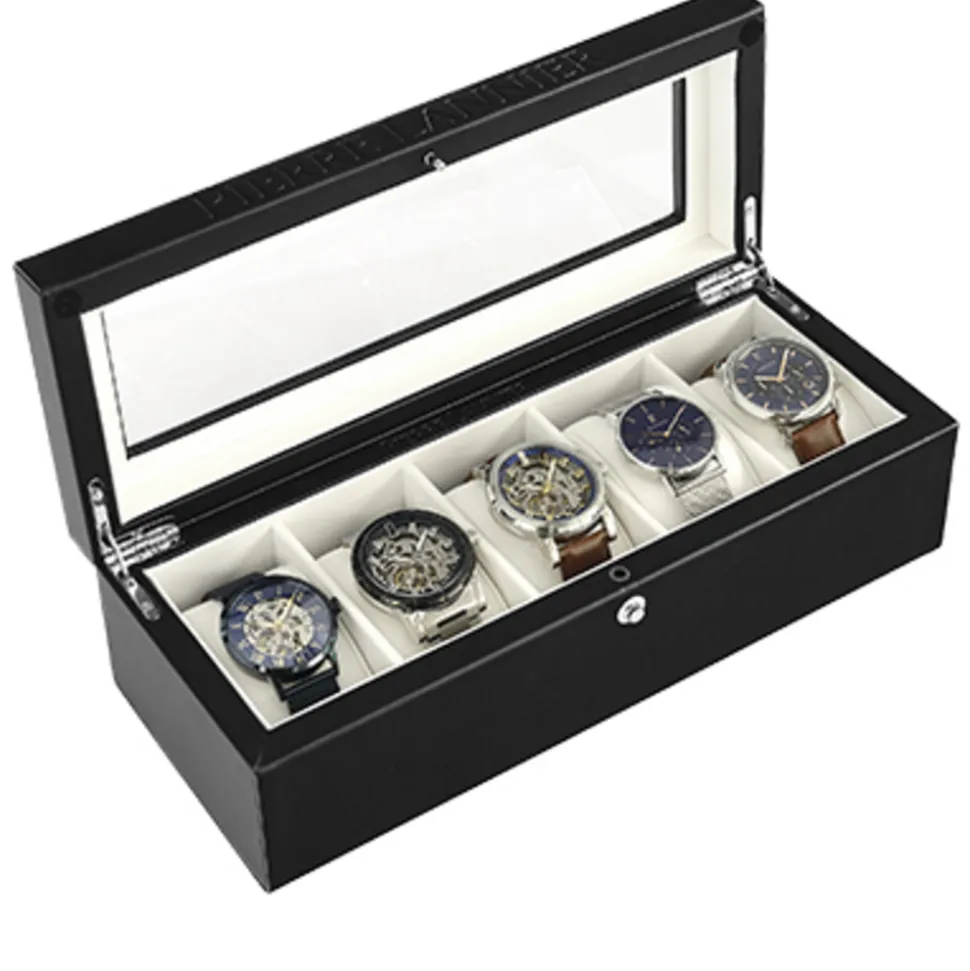 Coffret Rangement Noir 5 Montres