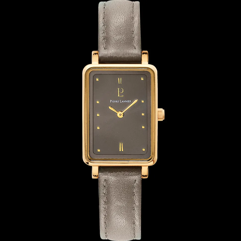 Montre Femme ARIANE Cadran Gris Bracelet Cuir Gris