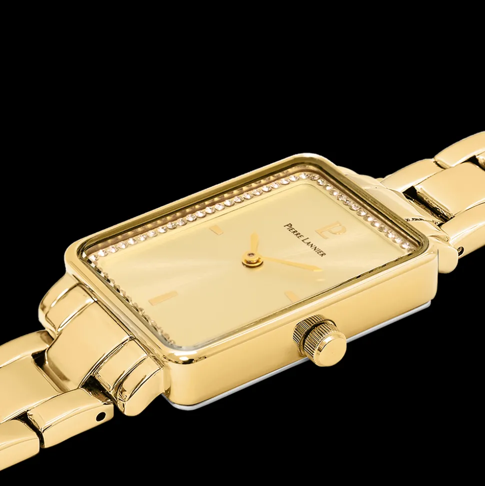 Montre Femme ARIANE Cadran Doré Bracelet Acier Doré