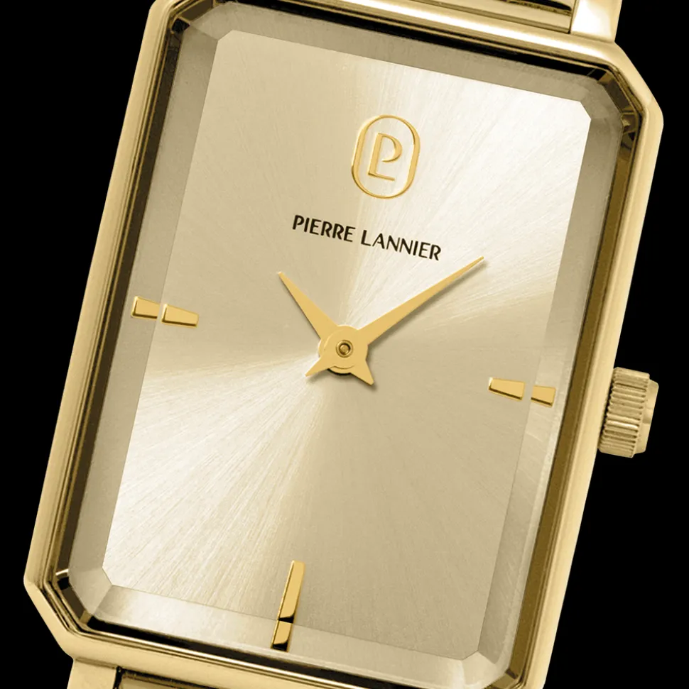 Montre Femme ARIANE Cadran Doré Bracelet Acier milanais Doré 12 MM