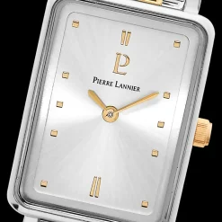 Montre Femme ARIANE Cadran Argenté Bracelet Acier Bicolore