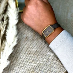 Montre Femme ARIANE Cadran Gris Bracelet Cuir Gris