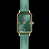 Montre Femme ARIANE Doré Cadran Vert Bracelet Cuir Vert 12 MM
