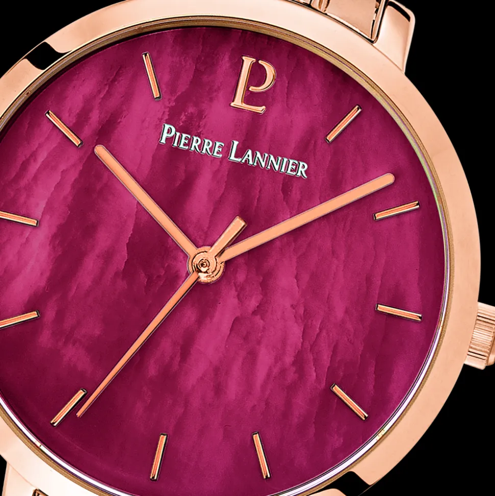 Montre Femme AURA Cadran Framboise Bracelet