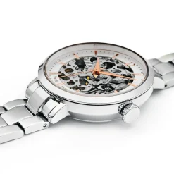 Montre Femme AUTOMATIC Cadran Argenté Bracelet Acier Argenté