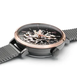 Montre Femme AUTOMATIC Cadran Gris Bracelet Acier milanais Gris