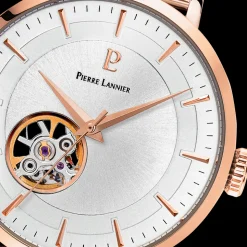 Montre Femme AUTOMATIC Cadran Argenté Bracelet Acier Milanais Doré-rose