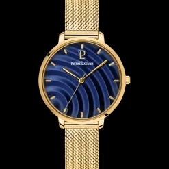 Montre Femme BETTY Cadran Bleu Bracelet Acier milanais Doré
