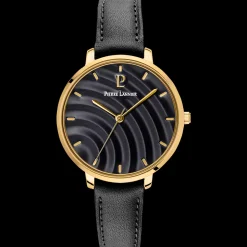 Montre Femme BETTY Cadran Noir Bracelet Cuir Noir