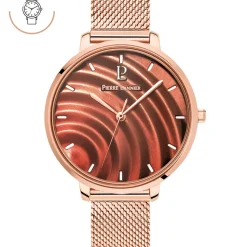 Montre Femme BETTY Cadran Rose Bracelet Acier milanais Doré-rose