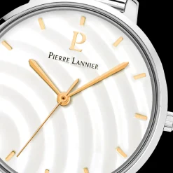Montre Femme BETTY Cadran Blanc Bracelet Acier milanais Argenté