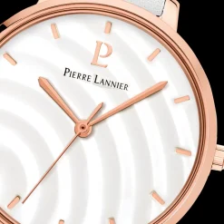 Montre Femme BETTY Cadran Blanc Bracelet Cuir Blanc
