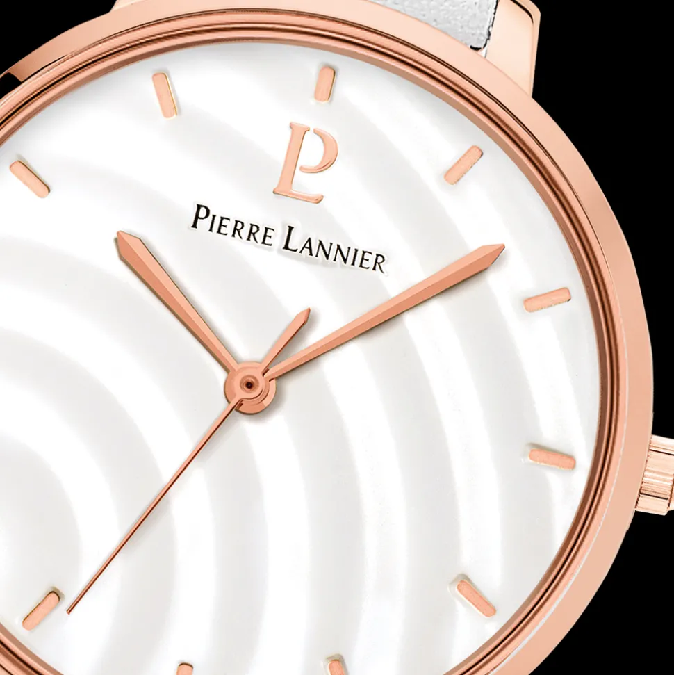 Montre Femme BETTY Cadran Blanc Bracelet Cuir Blanc