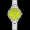 Montre Femme CHOUQUETTE Cadran Vert Bracelet Acier Argenté