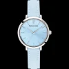 Montre Femme CHOUQUETTE Cadran Bleu Bracelet Cuir Bleu