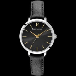 Montre Femme CHOUQUETTE Cadran Noir Bracelet Cuir Noir