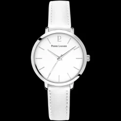 Montre Femme CHOUQUETTE Cadran Blanc Bracelet Cuir Blanc