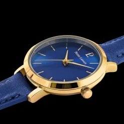 Montre Femme CHOUQUETTE Cadran Bleu Bracelet Cuir Bleu