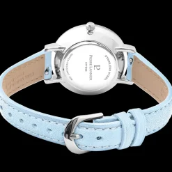 Montre Femme CHOUQUETTE Cadran Bleu Bracelet Cuir Bleu