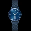 Montre Femme COEUR BATTANT Bleu Cadran Bleu Bracelet Acier milanais Bleu 14 MM