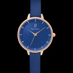 Montre Femme DELICE Cadran Bleu Bracelet Cuir Bleu