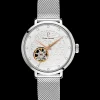 Montre Femme EOLIA Cadran Blanc Bracelet Acier Milanais Argenté