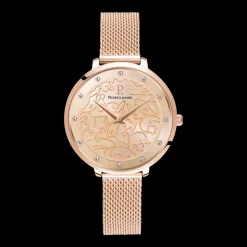 Montre Femme EOLIA Cadran Doré-rose Bracelet Acier Milanais Doré-rose