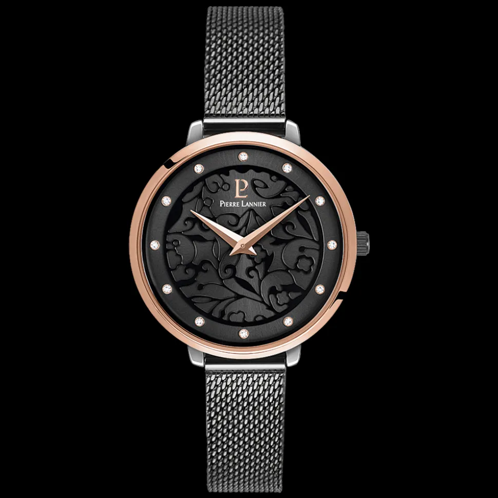 Montre Femme EOLIA Cadran Gris Bracelet Acier milanais Gris