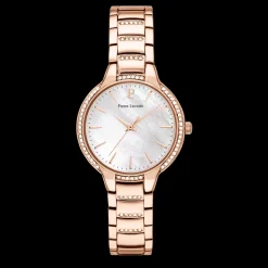 Montre Femme JOY Cadran Blanc Bracelet Acier Doré rose