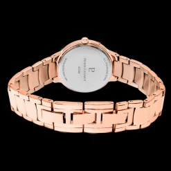Montre Femme JOY Cadran Blanc Bracelet Acier Doré rose