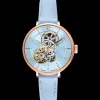 Montre Femme MELODIE Cadran Bleu Bracelet Cuir Bleu