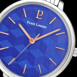 Montre Femme MIRAGE Cadran Bleu Bracelet Acier Argenté