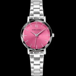 Montre Femme MULTIPLES Argenté Cadran Rose Bracelet Acier Argenté 14 MM