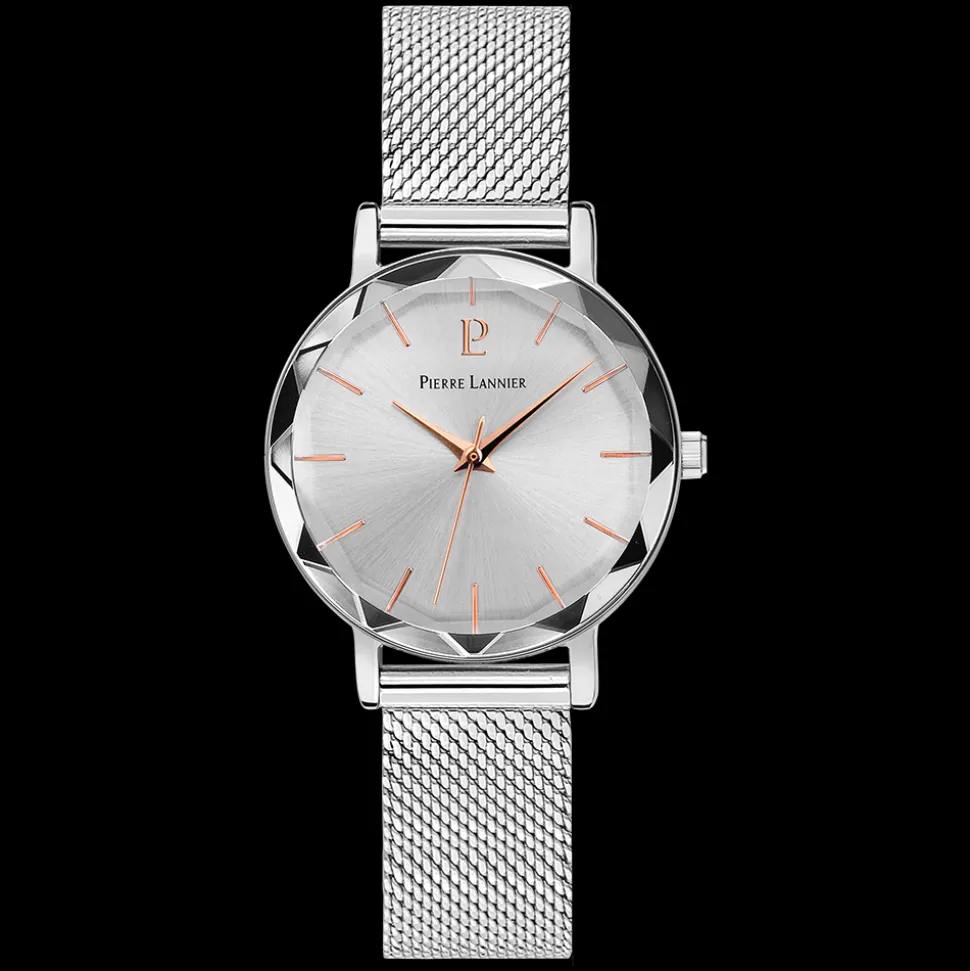 Montre Femme MULTIPLES Cadran Argenté Bracelet Acier milanais Argenté