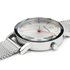 Montre Femme MULTIPLES Cadran Argenté Bracelet Acier milanais Argenté