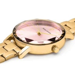 Montre Femme MULTIPLES Cadran Rose Bracelet Acier  Doré