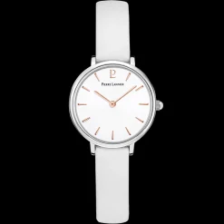 Montre Femme NOVA Cadran Blanc Bracelet Cuir Blanc