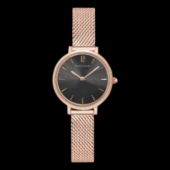 Montre Femme NOVA Cadran Gris Bracelet Acier milanais Doré rose