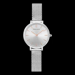 Montre Femme NOVA Cadran Argenté Bracelet Acier milanais Argenté