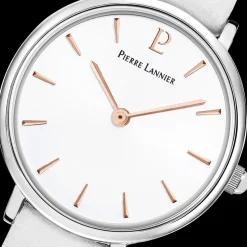 Montre Femme NOVA Cadran Blanc Bracelet Cuir Blanc